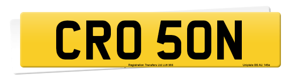 Registration number CRO 50N